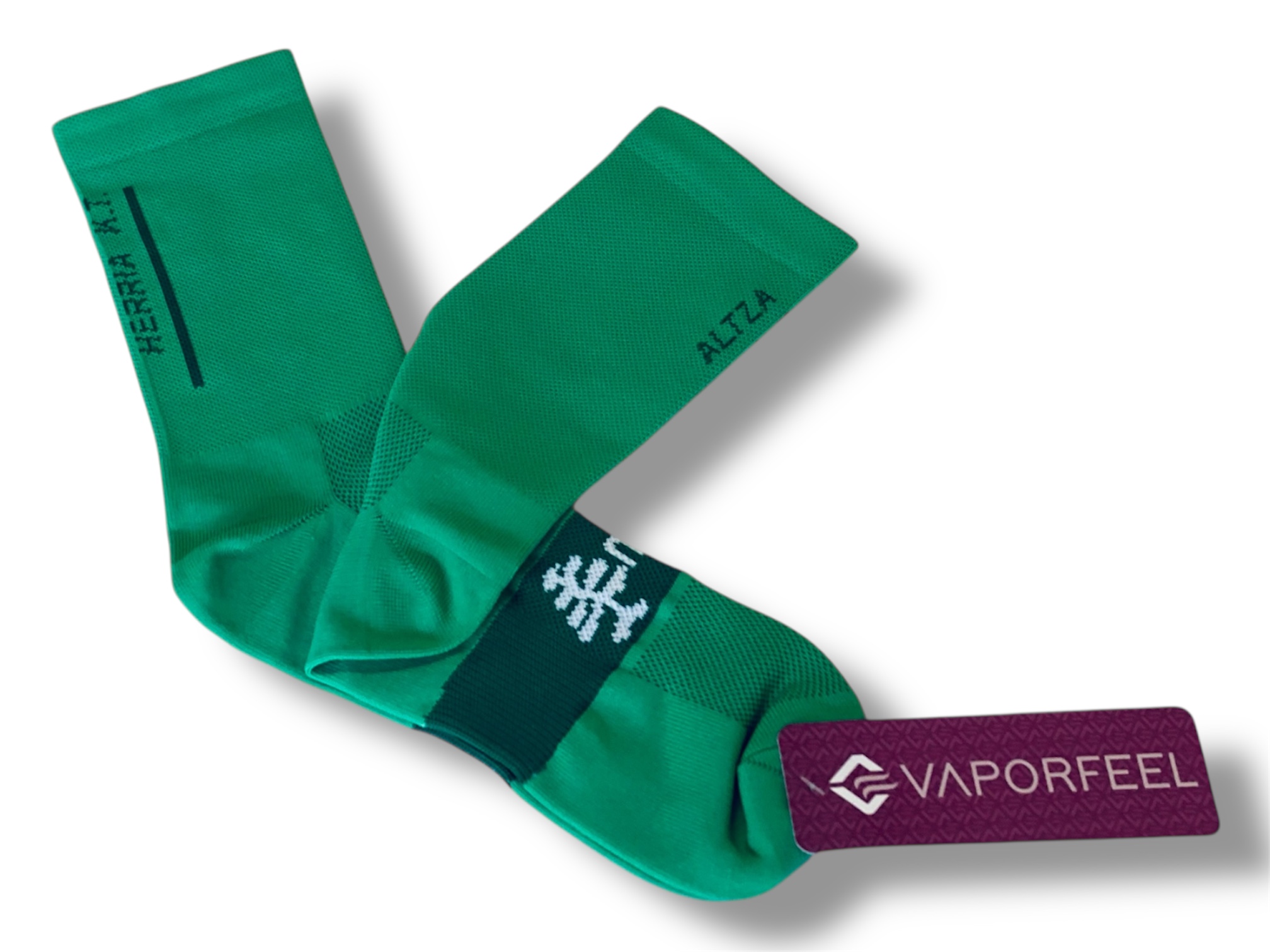 Calcetines deportivos personalizados en tonos verdes para Altza Herria KT